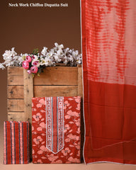 Cotton Suit with Gota Patti Work & Chiffon Dupatta – Ethnic Wear for Women