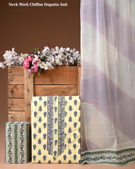 Cotton Suit with Gota Patti Work & Chiffon Dupatta – Ethnic Wear for Women