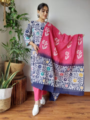 New Exclusive Collection of Hand Block Printed Stitched Cotton Suits With Cotton Dupatta in Beautiful Colours (BFSCS07)