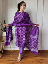 New Exclusive Collection of Hand Block Printed Stitched Cotton Suits With Cotton Dupatta in Beautiful Colours (BFSCS11)