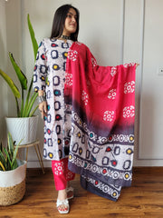 New Exclusive Collection of Hand Block Printed Stitched Cotton Suits With Cotton Dupatta in Beautiful Colours ((BFSCS20)