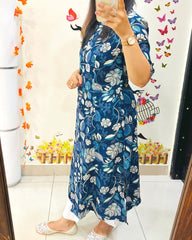 Launching Designer Co-erd set in Aline kurti pattern paired with Ankle length pant