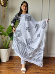 New Exclusive Collection of Hand Block Printed Stitched Cotton Suits With Cotton Dupatta in Beautiful Colours (BFSCS26)
