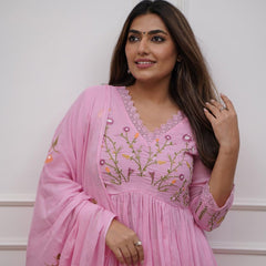 *Introducing the latest addition to our fashion collection the strength kurta Style made from high-quality cotton, embellished with exquisite embroidery  work on neck line and paired with matching pant.* 
*To add an extra touch of elegance, we have includ