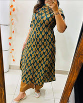 Launching designer Co-erd set in Aline pattern paried with Ankle length pant