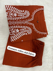 Hot seller  of this month ππ*
Summer cotton chikenkari embridery
Our love for comfort wear