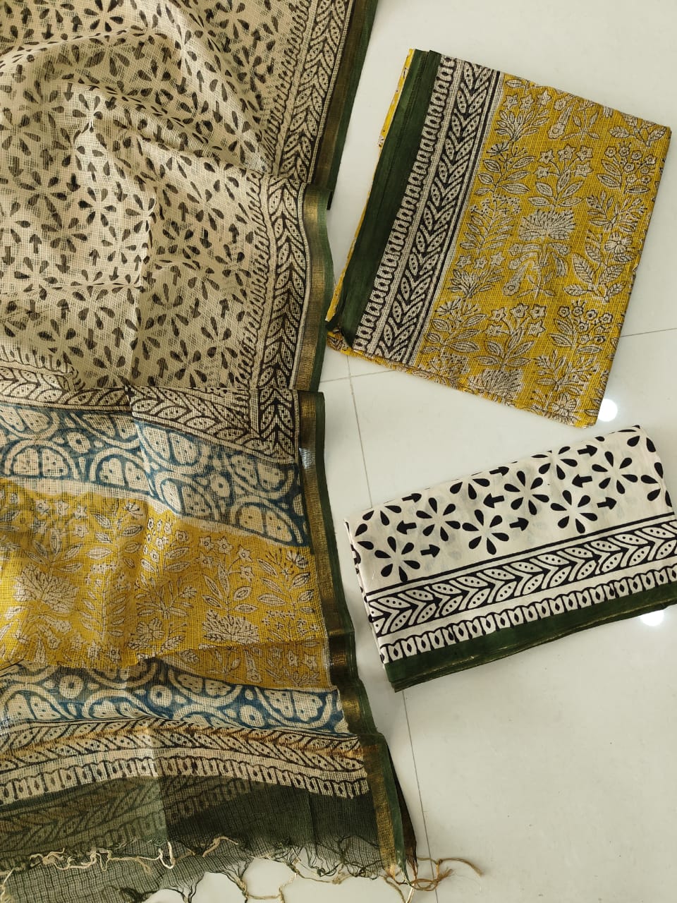Premium Sanganeri Printed kota Suit With Kota Doria Duppta