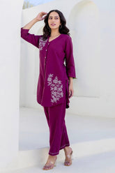 Introducing our solid cotton co-ord set a timeless classic for versatile elegance.