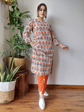 New Exclusive Hand  block printed Stitched Cotton  Kurtis with Pant