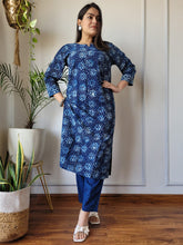 New Exclusive Hand  block printed Stitched Cotton  Kurtis with Pant