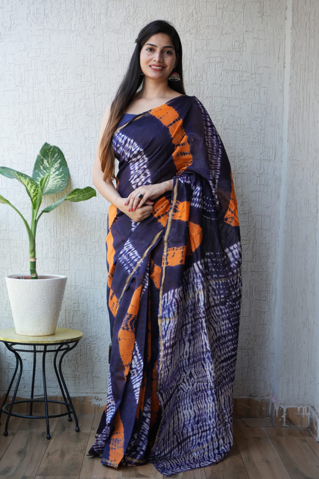 New Designer Hand Block Print Chanderi Silk Saree(BFCS15)