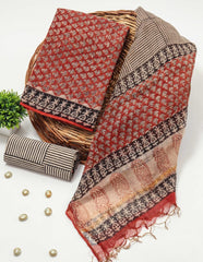 Premium Sanganeri Printed kota Suit With Kota Doria Duppta(BFFKO71)