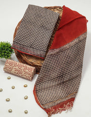 Premium Sanganeri Printed kota Suit With Kota Doria Duppta(BFFKO95)