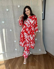 *💫🌻Step into summer in style with our beautiful two-piece co-ord set in vibrant floral prints, available in three bright, smart colors! Made from soft, breathable cotton, this set is your perfect travel partner-ideal for holidays, daily office wear,