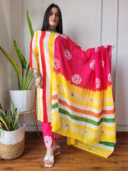 New Exclusive Collection of Hand Block Printed Stitched Cotton Suits With Cotton Dupatta in Beautiful Colours(BFSCS34)