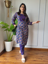 New Exclusive Hand  block printed Stitched Cotton  Kurtis with Pant