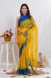 Exclusive hand Block Printed Kota Doria Saree (BFKS34)