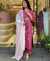 🔯 NEW LAUNCH 🔯
🌸 KURTA PANT WITH DUPATTA SET