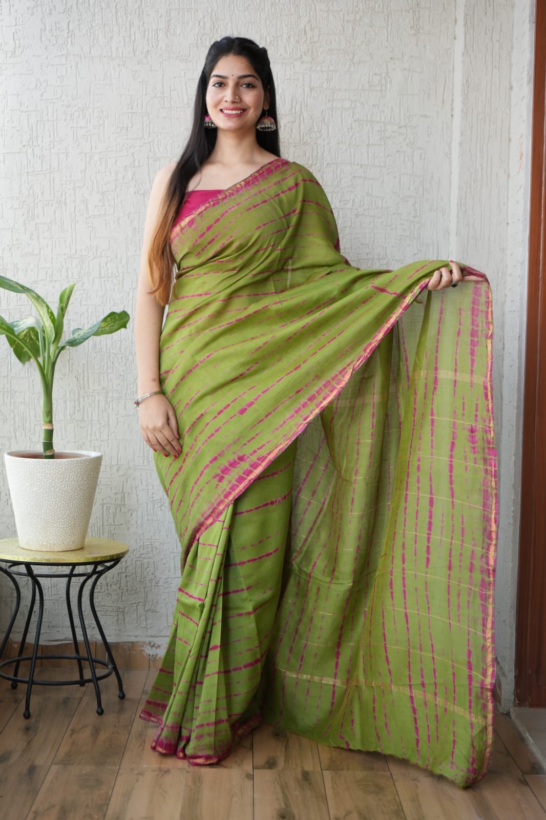 New Designer Hand Block Print Chanderi Silk Saree(BFCS17)