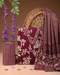 PREMIUM GOTA PATTI COTTON SUIT SET WITH COTTON DUPATTA(BFCOTGH58)