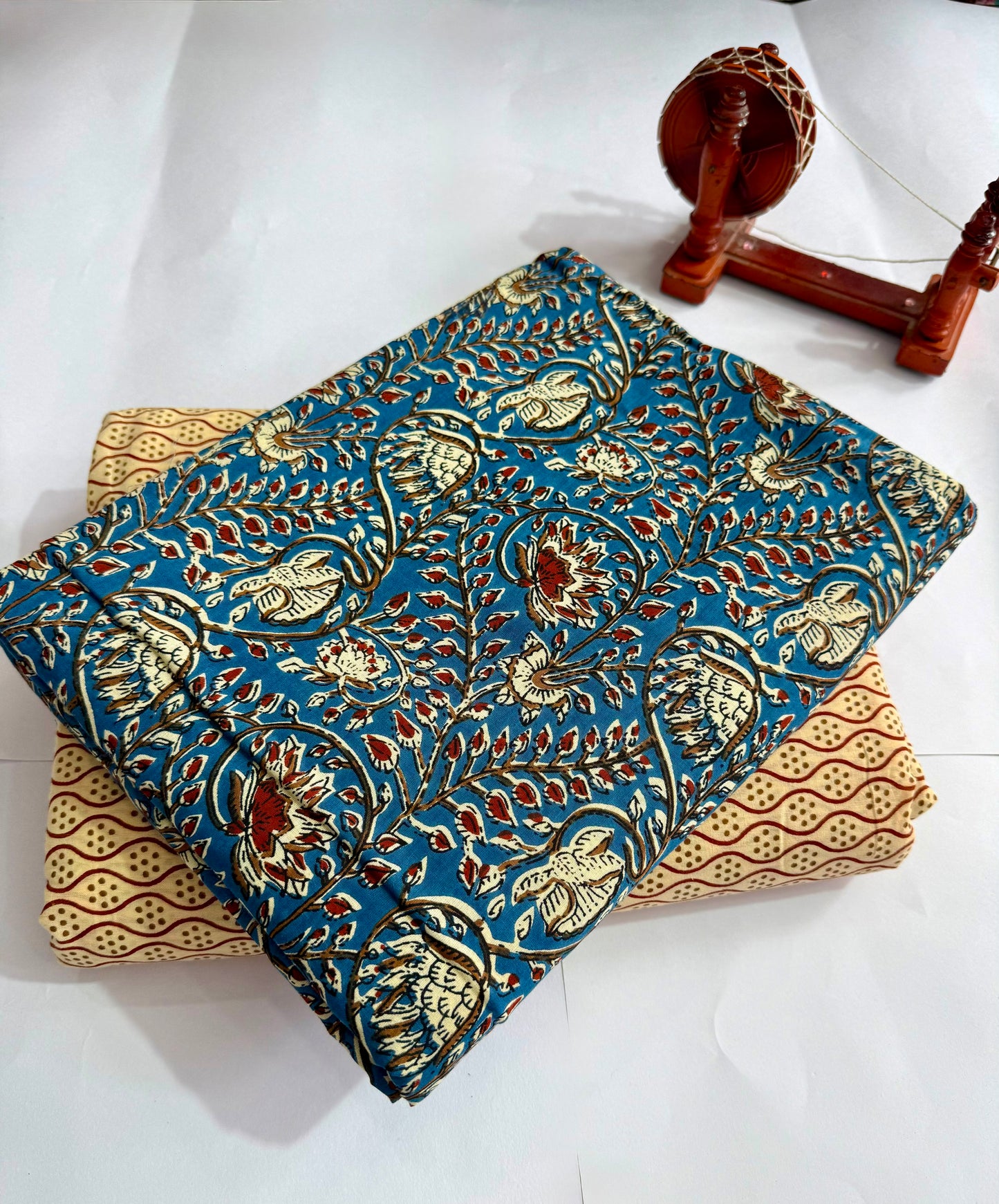 New hand block printed top and bottom