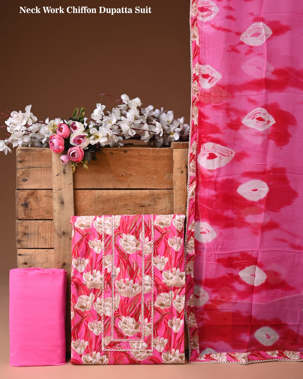 Cotton Suit with Gota Patti Work & Chiffon Dupatta – Ethnic Wear for Women