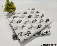 Premium Hand Block Printed Cotton Suit Top And Bottom Set (BFTB52)