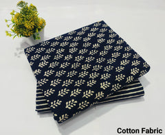 Premium Hand Block Printed Cotton Suit Top And Bottom Set (BFTB56)