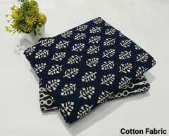 Premium Hand Block Printed Cotton Suit Top And Bottom Set (BFTB66)