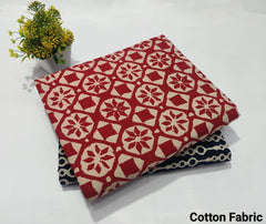 Premium Hand Block Printed Cotton Suit Top And Bottom Set (BFTB68)
