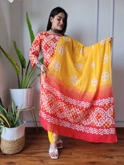 New Exclusive Collection of Hand Block Printed Stitched Cotton Suits With Cotton Dupatta in Beautiful Colours ((BFSCS14)