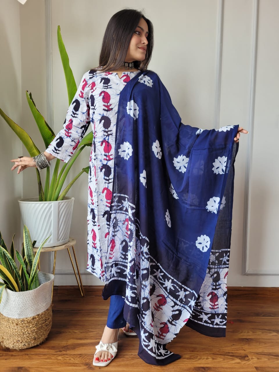 New Exclusive Collection of Hand Block Printed Stitched Cotton Suits With Cotton Dupatta in Beautiful Colours((BFSCS17)