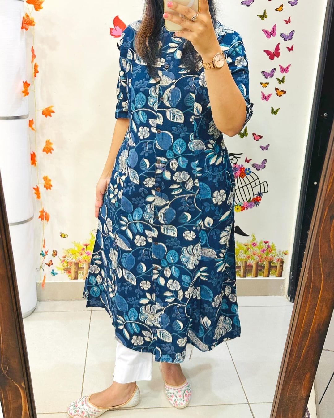 Launching Designer Co-erd set in Aline kurti pattern paired with Ankle length pant