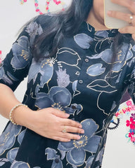 Launching Designer Co-erd set in Aline kurti pattern paired with Ankle length pant