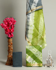 Premium Hand Block Printed Maheshwari Silk Suit(BFMAH30)