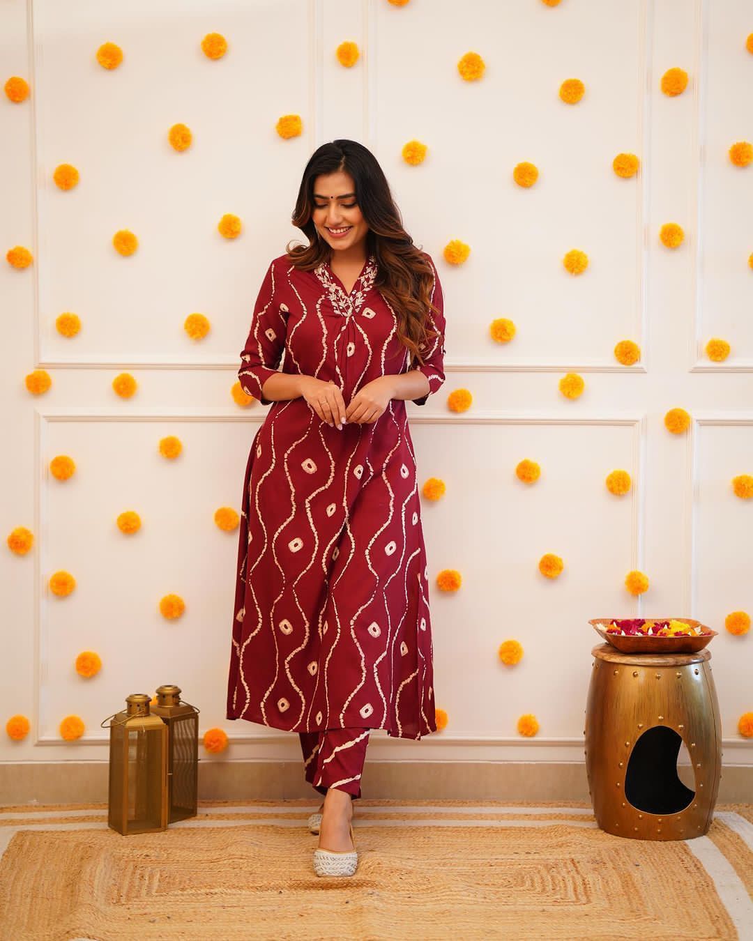 *New Launch* 

*Get festive ready with our new Kurta pant sets with beautiful neck hand work detailing  colours*