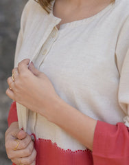 *Premium handloom cotton flex  tie- dye cord-set*