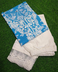 Chikankari outfits are the love of every woman. These elegant Chikankari Kurtas in mul mul cotton are perfect for everyday wear and festive gatherings. It is crafted with finest Chikankari Embroidery and floral prints all-over.

A must have in everyone’s