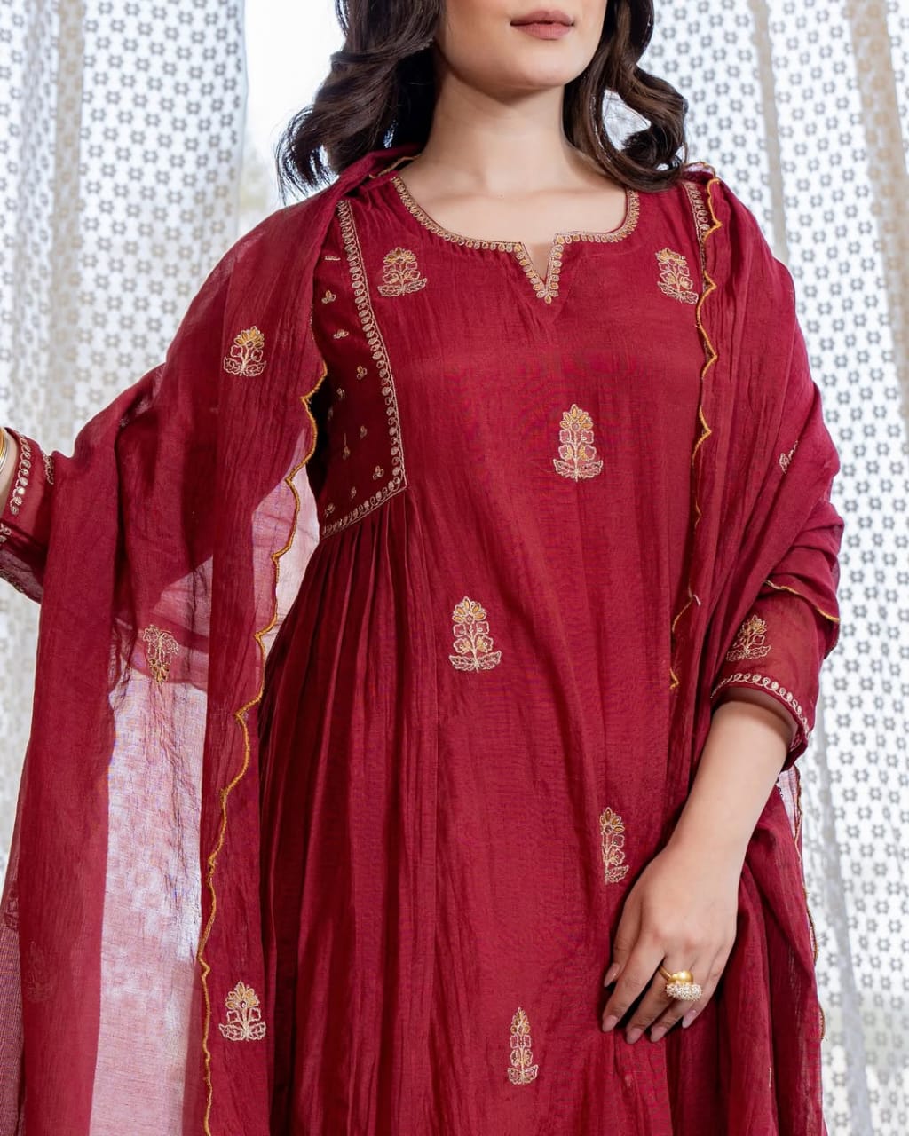 *NEW SPECIAL PANKHUDI SUIT SET*

*Premium chinon fabric Kurti Pant & Dupatta *
