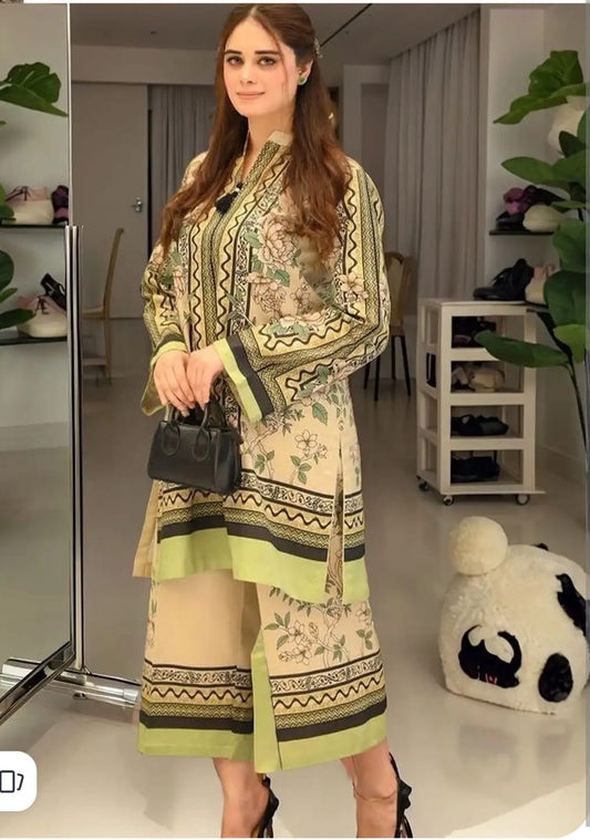 Garden Luxe — Floral Digital Print Muslin Kurta