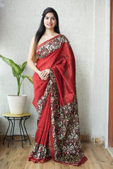New Designer Hand Block Print Chanderi Silk Saree(BFCS34)