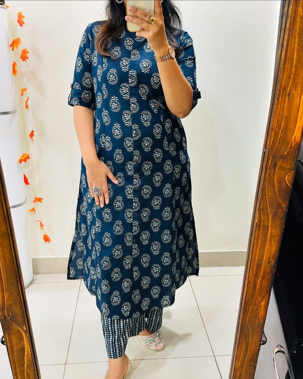 Launching designer Co-erd set in Aline pattern paried with Ankle length pant