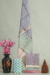 Premium Hand Block Printed Maheshwari Silk Suit (BFMAH03)
