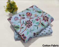 Premium Hand Block Printed Cotton Suit Top And Bottom Set (BFTB36)