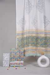 Exclusive Hand Block Cotton Suit With Cotton Dupatta