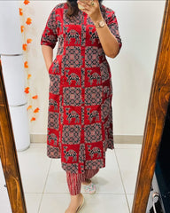 Launching designer Co-erd set in Aline pattern paried with Ankle length pant