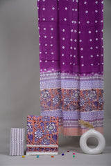 Exclusive Hand Block Cotton Suit With Cotton Dupatta