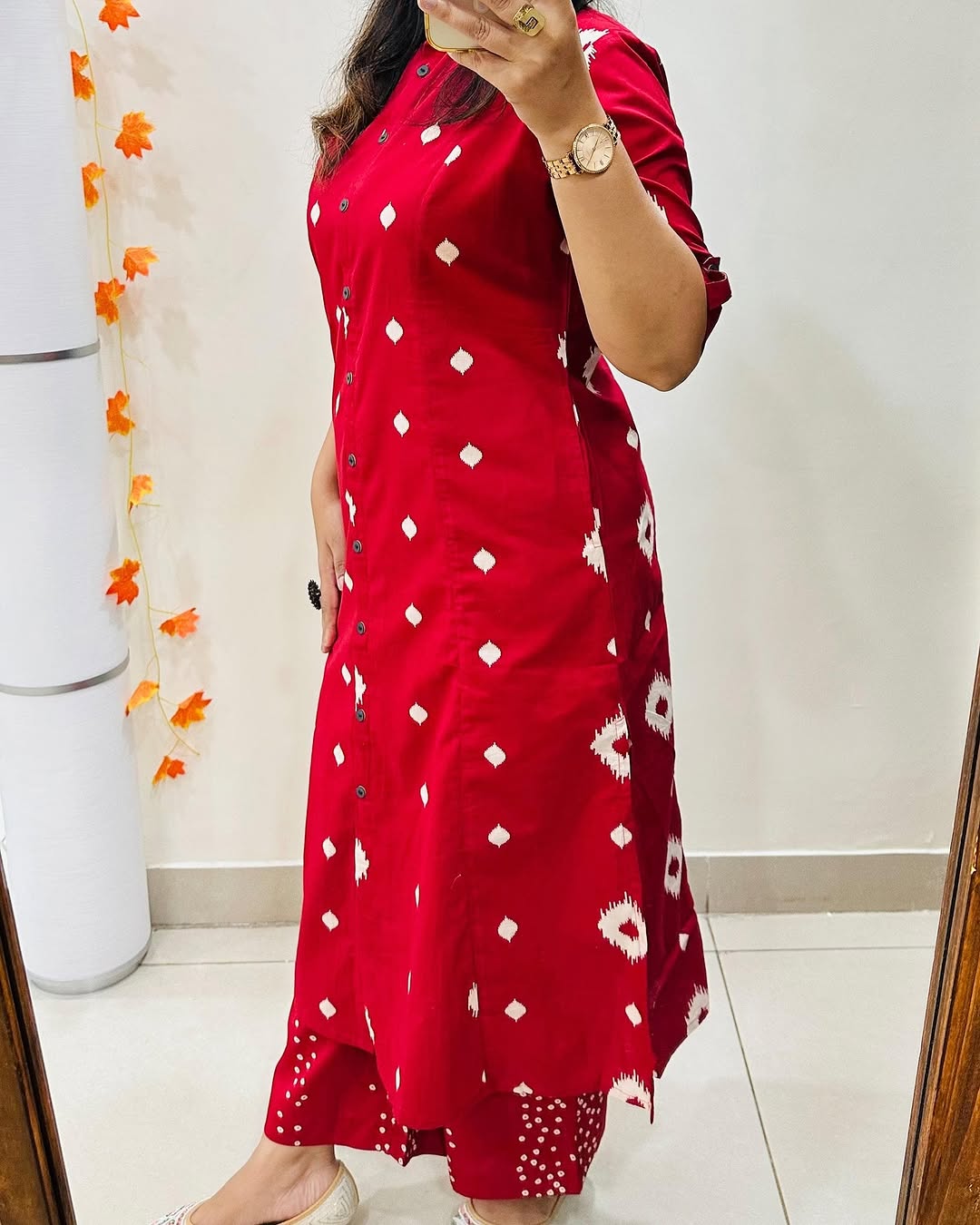 Launching designer Co-erd set in Aline pattern paried with Ankle length pant
