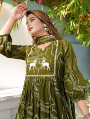 *New lounch *

*White Love.......*

*This A-line pant set is perfect for the summer season with its vibrant floral print and confident  , the included matching dupatta completes the look and adds an extra touch of style.*