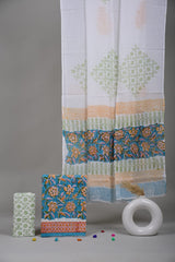Exclusive Hand Block Cotton Suit With Cotton Dupatta